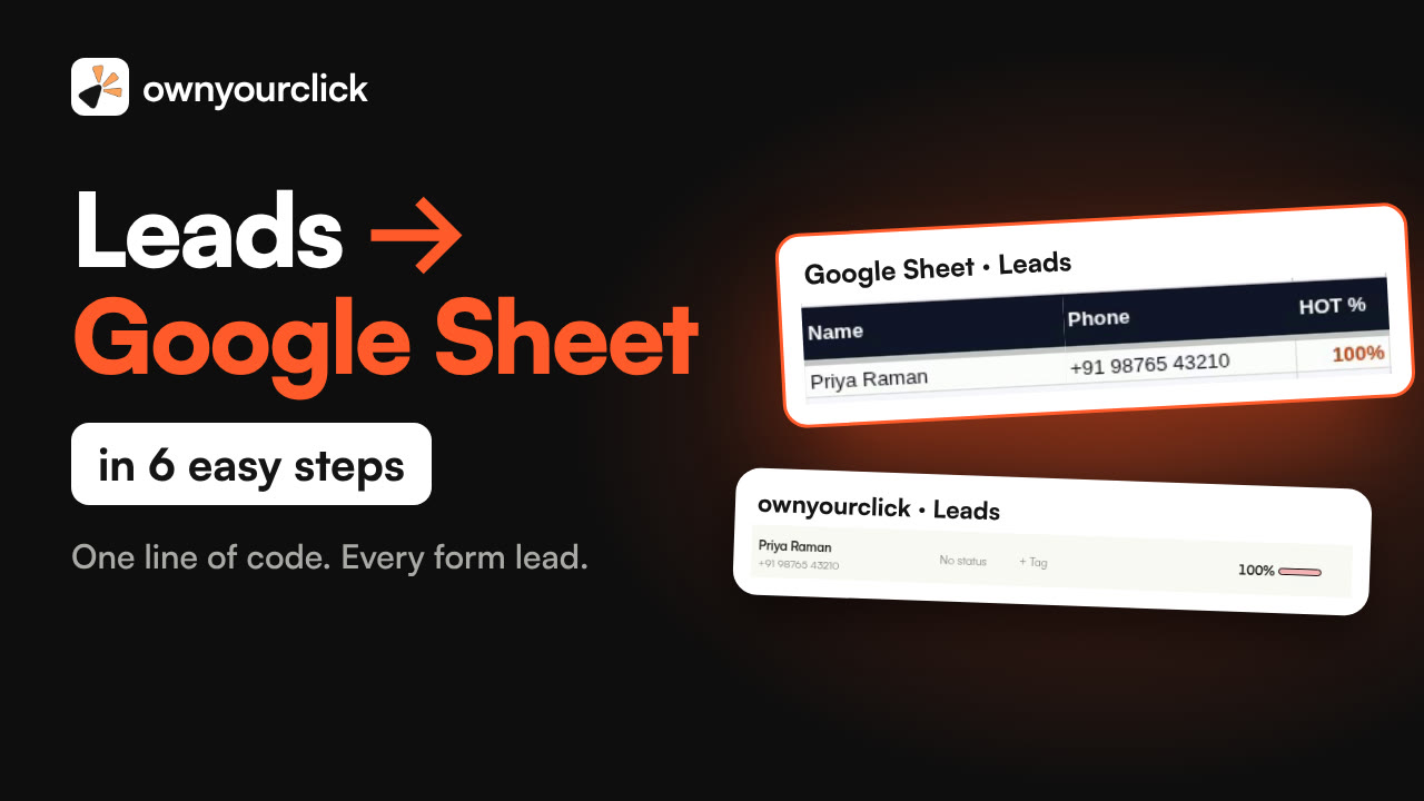 How to collect website leads straight into your Google Sheet: video thumbnail