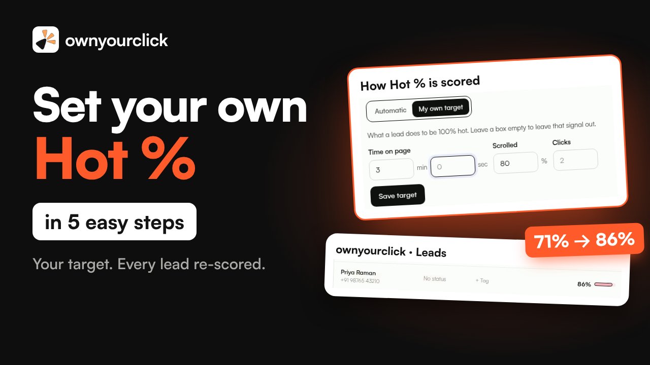 How to Set Your Own Hot % in ownyourclick | Tutorial: video thumbnail